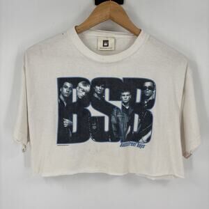 Vintage Backstreet Boys Shirt 90’s 1998 Crop Top Women’s Large See Measurement